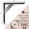Jetstream Solid Heavy Duty Low Profile Welded Countertop Support Shelf Brackets